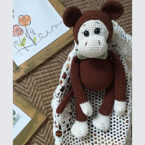 Macaco Caco Amigurumi Safari Personalizado