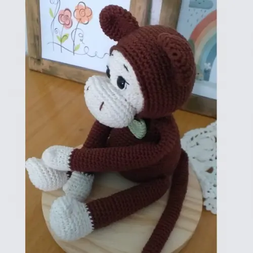 Macaco Caco Amigurumi Safari Personalizado