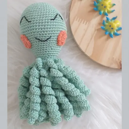 Polvo Amigurumi para Bebê