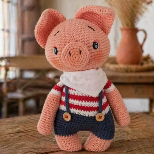 Porquinho Amigurumi Personalizado