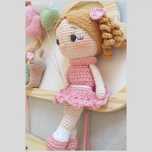 Porta Maternidade Personalizado Menina Amigurumi com Nome