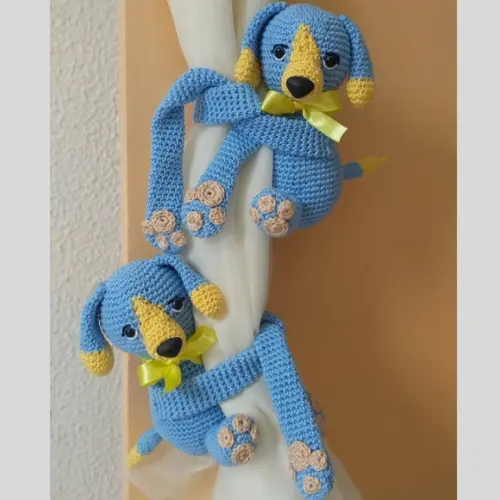 Prendedor de Cortina Infantil Amigurumi Personalizado