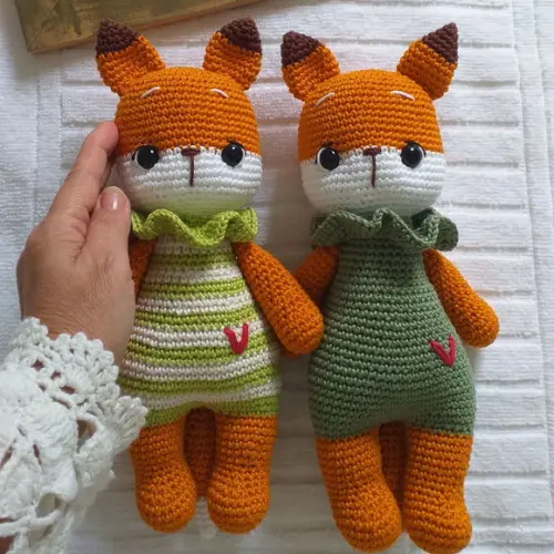 Raposa Nestor Amigurumi Personalizada
