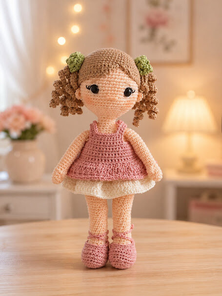 Boneca Aurora Amigurumi Personalizada
