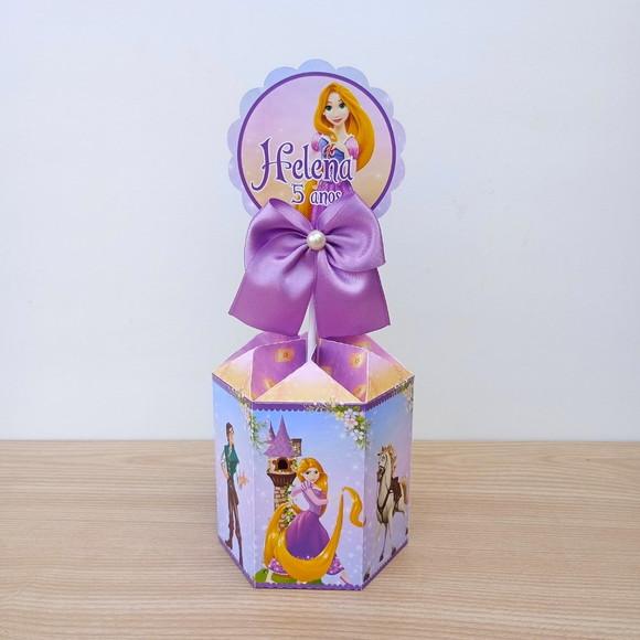10 Centros de Mesa Enrolados Rapunzel Personalizados