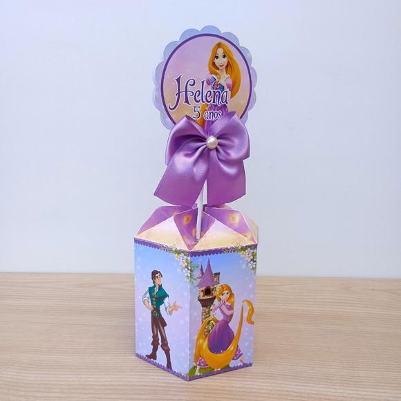 10 Centros de Mesa Enrolados Rapunzel Personalizados