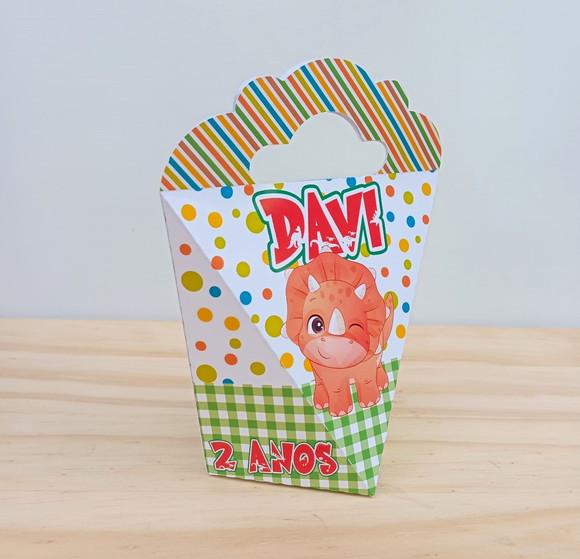 Caixa Coração Dino Baby Menino Personalizado