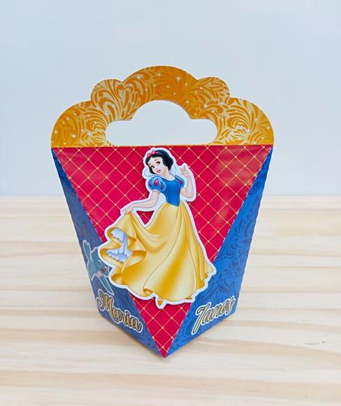 Caixa Coração Branca de Neve Personalizada