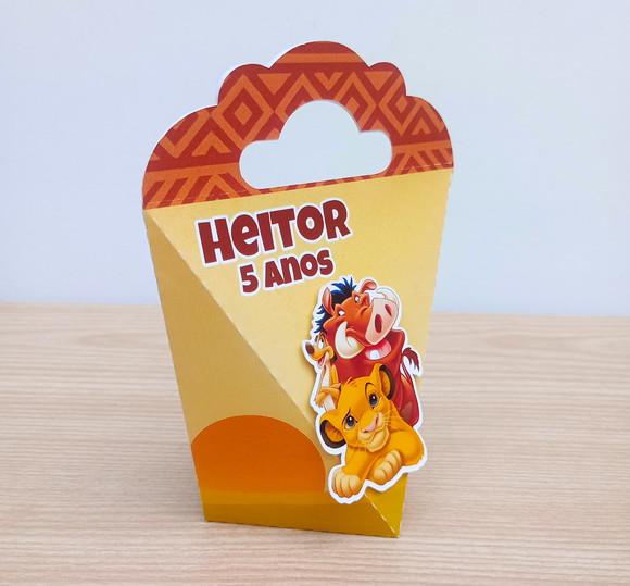 Caixa Coração Personalizada Coração Rei Leão