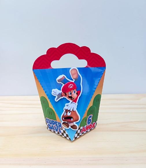 Caixa Coração Personalizada Super Mário Bros