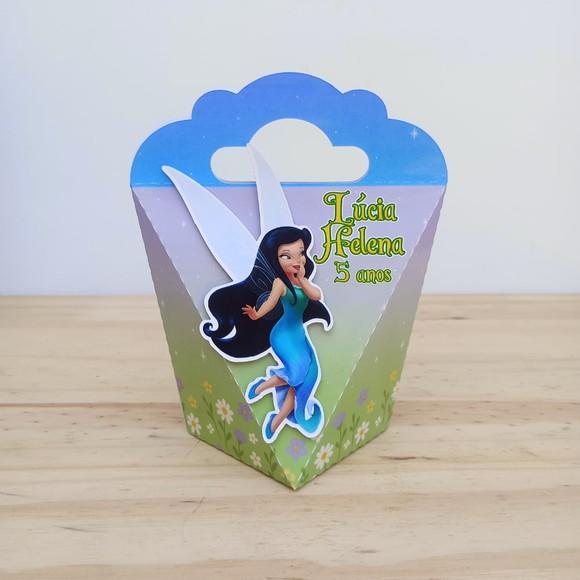 Caixa Coração Vidia Disney Fadas Tinkerbell Personalizada