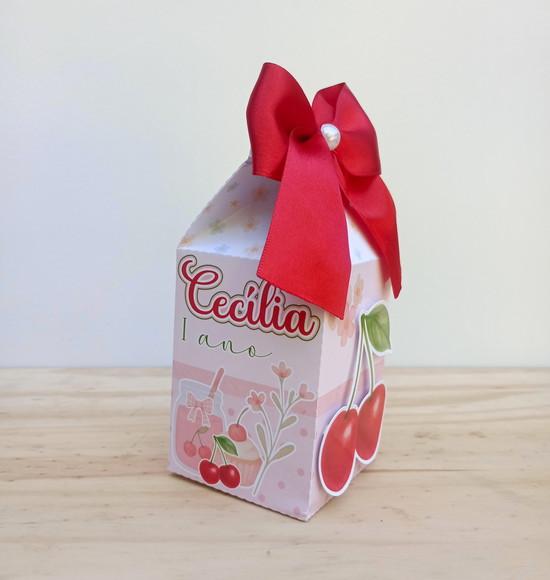 Caixa Milk Cerejinha Personalizada