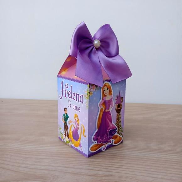 Caixa Milk Enrolados Rapunzel Pesonalizdas/ Lembrancinhas