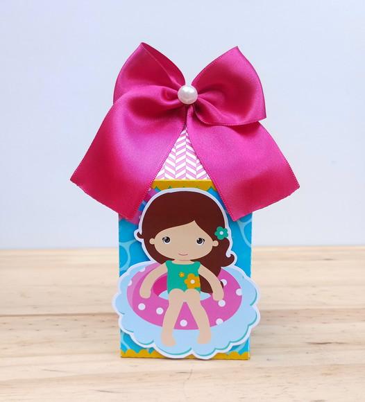 Caixa Milk Pool Party Personalizada Menina
