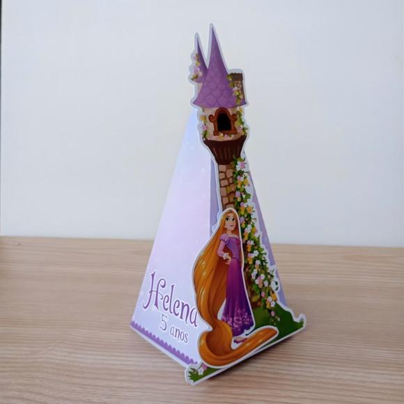 Caixa Pirâmide Enrolados Rapunzel Personalizada