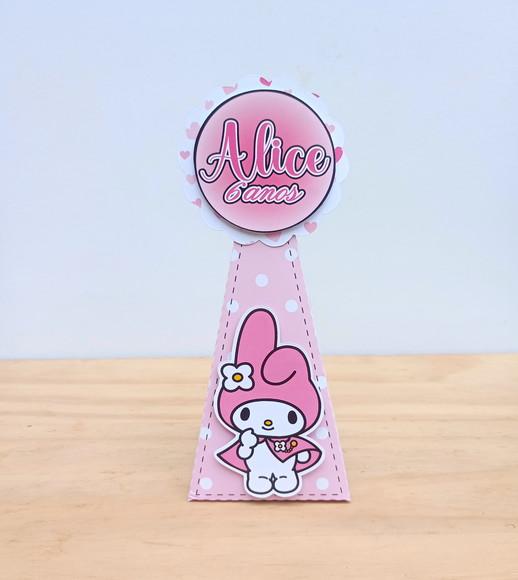 Caixa Pirâmide Hello Kitty - My Melody Personalizada