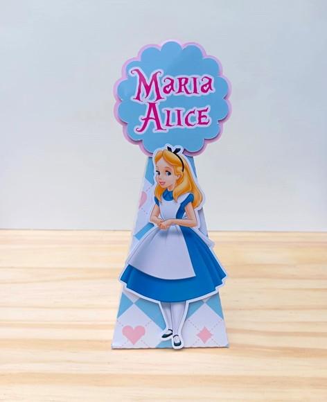 Caixa Pirâmide Personalizada Alice no País das Maravilhas