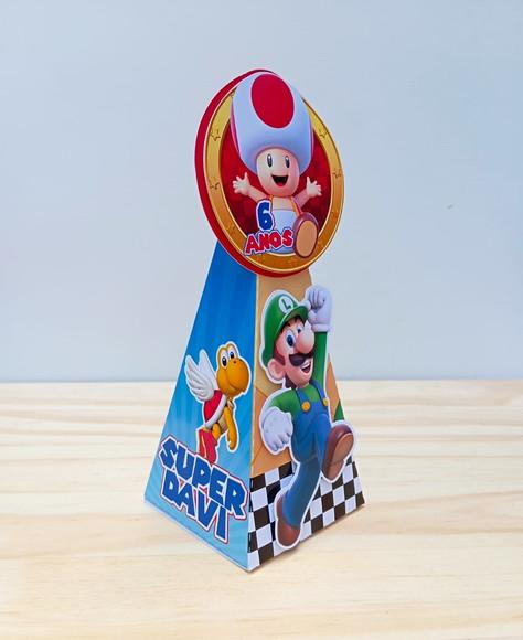 Caixa Pirâmide Personalizada Super Mário Bros
