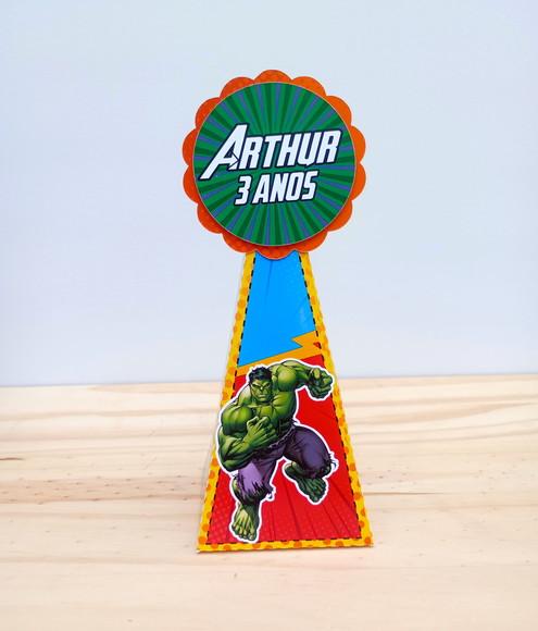 Caixa Pirâmide Vingadores Personalizada