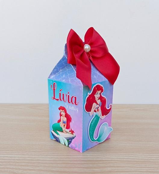 Kit 15 Caixas Ariel a Pequena Sereia Personalizadas