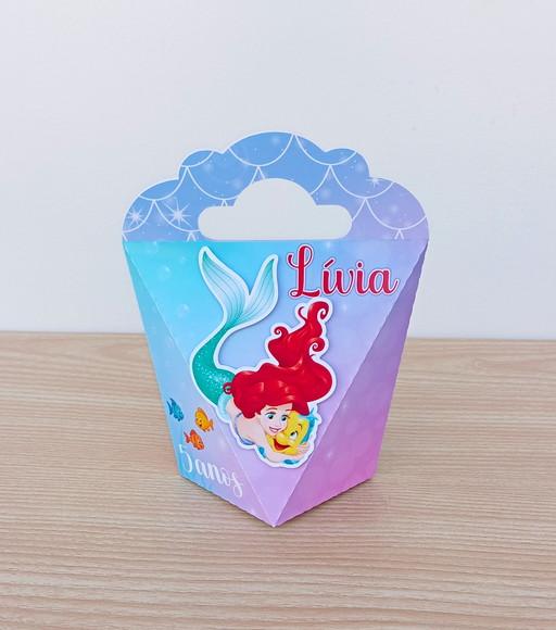 Kit 15 Caixas Ariel a Pequena Sereia Personalizadas