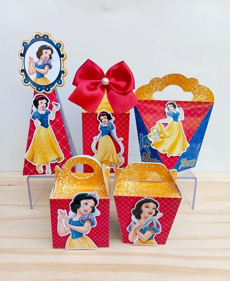 Kit 15 Caixas Branca de Neve Personalizada
