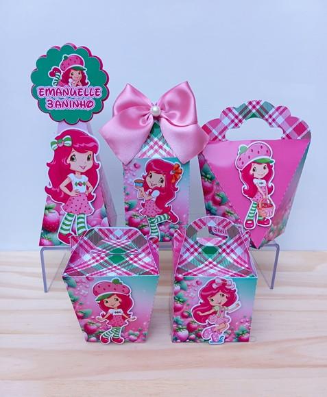 Kit 15 Caixas Moranguinho Personalizada