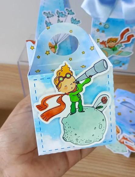 Kit 15 Caixas Pequeno Príncipe Personalizadas/ Lembrancinhas