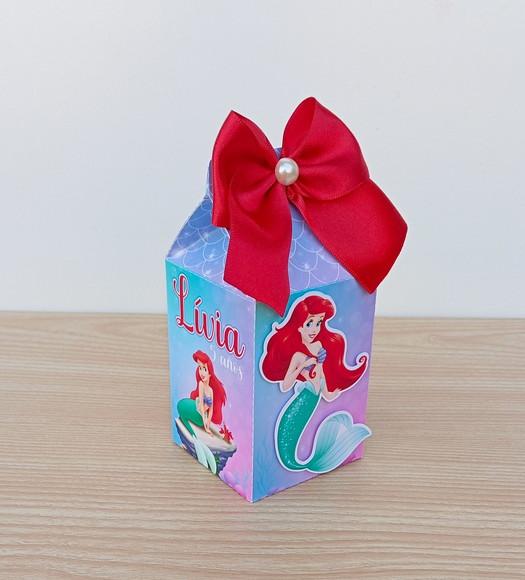 Kit 20 Caixas Ariel a Pequena Sereia Personalizadas