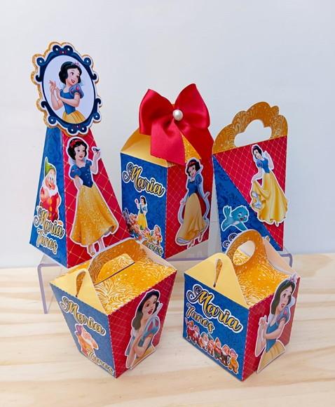 Kit 20 Caixas Branca de Neve Personalizada