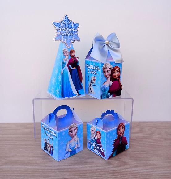 Kit 20 Caixas Frozen Personalizadas