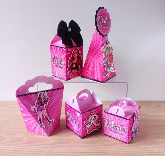 Kit 25 Caixas Emily Vick os Rosas Personalizadas
