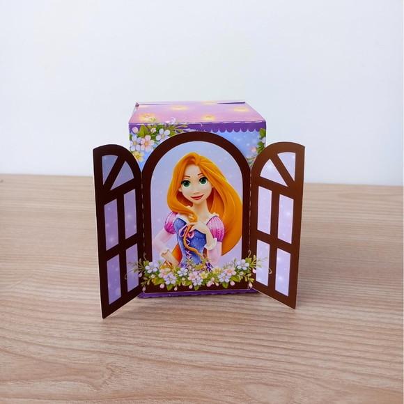 Kit 25 Caixas Enrolados Rapunzel Personalizadas