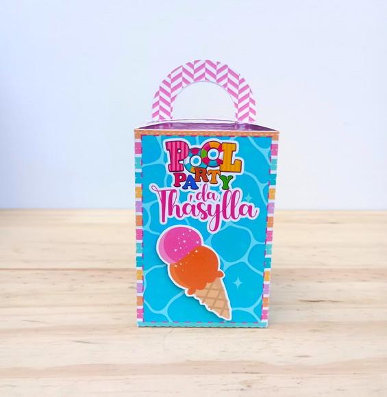 Kit 25 Caixas Pool Party Personalizadas