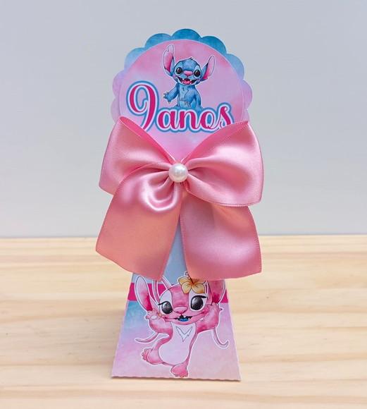 Kit 25 Caixas Stitch e Angel Personalizadas