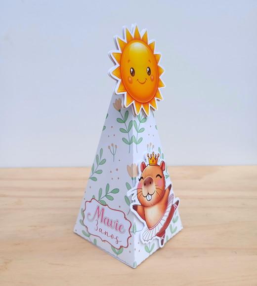 Kit 25 Caixas Tema Capivara Personalizadas