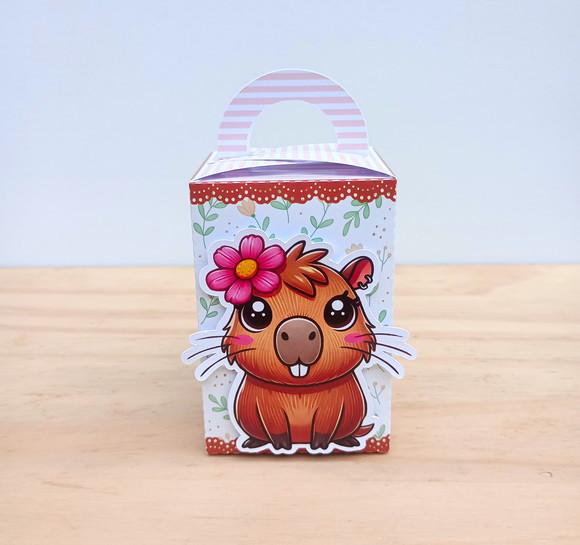 Kit 25 Caixas Tema Capivara Personalizadas