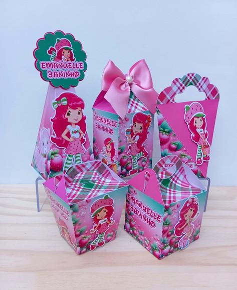 Kit 30 Caixas do Moranguinho Personalizadas