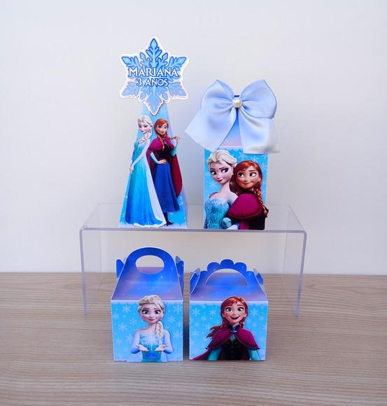 Kit 30 Caixas Frozen Personalizadas