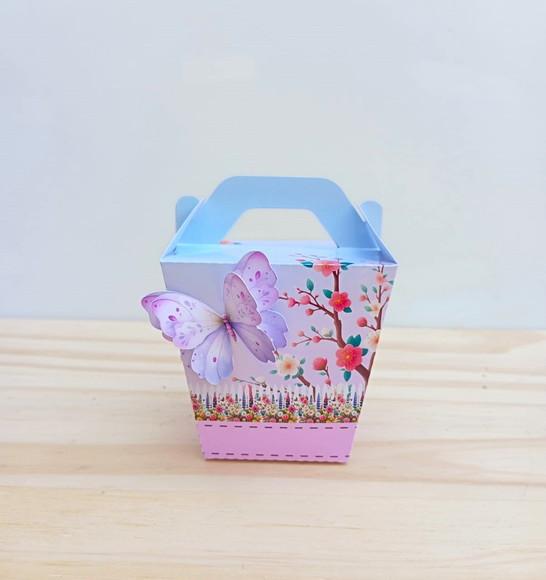 Kit 30 Caixas Jardim das Borboletas Personalizadas