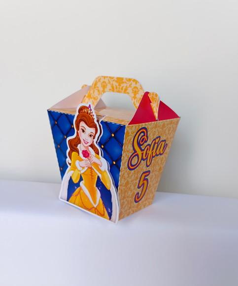Kit 30 Caixas Personalizadas a Bela e Fera