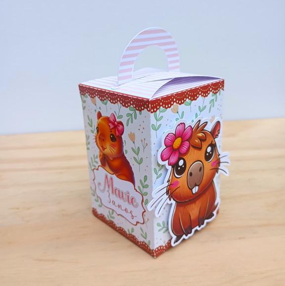 Kit 30 Caixas Tema Capivara Personalizadas