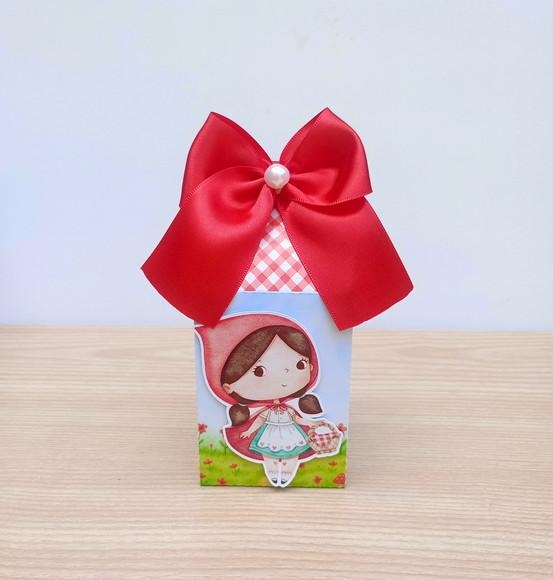 Kit 40 Caixas Chapeuzinho Vermelho Aquarela Personalizadas