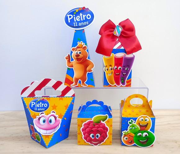 Kit 40 Caixas Personalizados Fini Menino