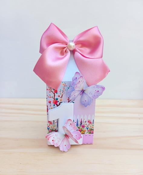 Kit 50 Caixas Jardim das Borboletas Personalizadas
