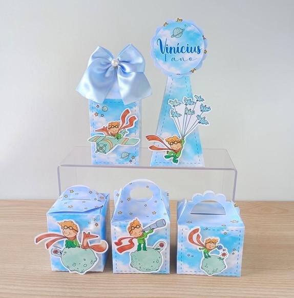 Kit 50 Caixas Pequeno Príncipe Personalizadas/ Lembrancinha