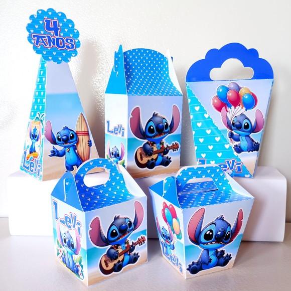 Kit Caixas Personalizadas Stitch (20 Caixas)