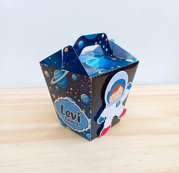 Kit Festa Astronauta Personalizadas- 50 Caixas