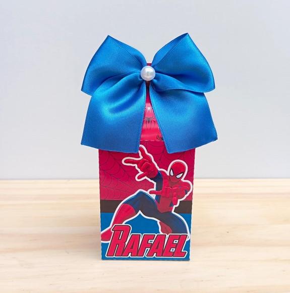 Kit Festa Homem Aranha 50 Caixas Personalizadas Infantil