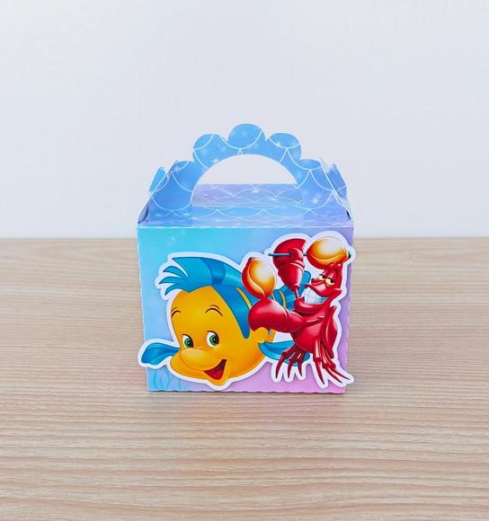 Lembrancinha Ariel Caixa Lanchinho Personalizada
